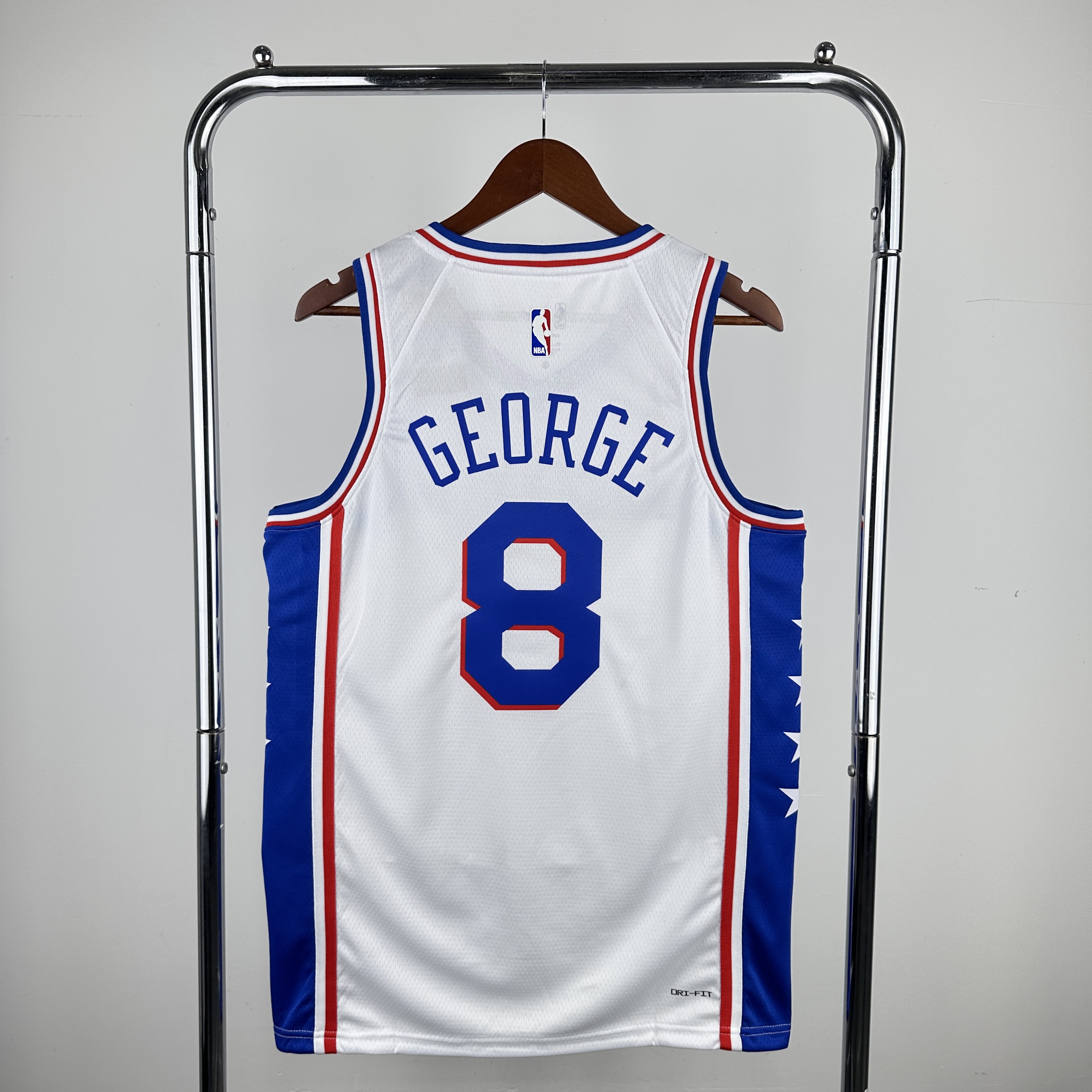 Men Philadelphia 76ers #8 George White Seasons Nike 2024 NBA Jersey->philadelphia 76ers->NBA Jersey